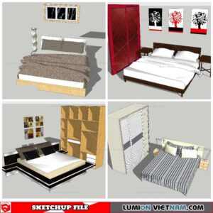 Combo Bed - Sketchup Models By NhaTay