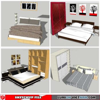 Combo Bed - Sketchup Models By NhaTay