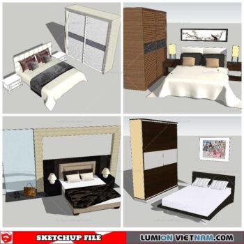Combo Bed - Sketchup Models By NhaTay