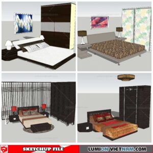 Combo Bed - Sketchup Models By NhaTay
