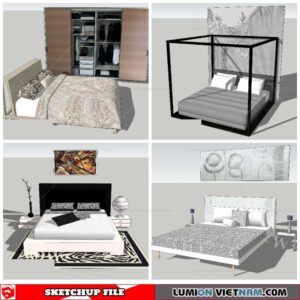 Combo Bed - Sketchup Models By NhaTay