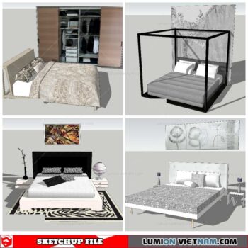 Combo Bed - Sketchup Models By NhaTay