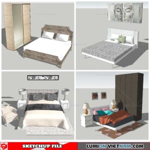 Combo Bed - Sketchup Models By NhaTay