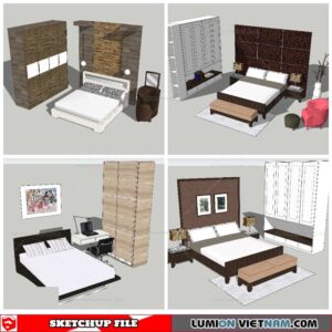 Combo Bed - Sketchup Models By NhaTay