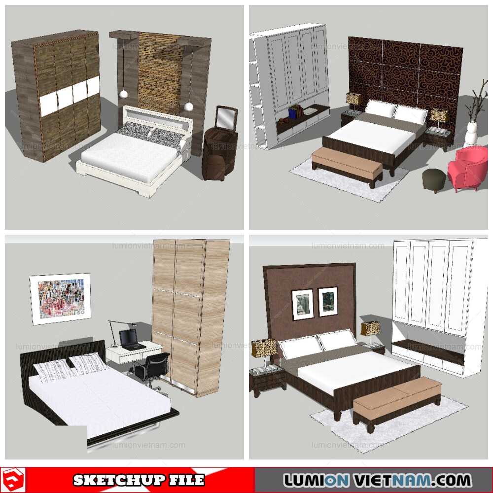 Combo-Bed-(27)-Sketchup-Models