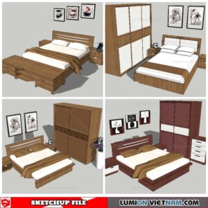 Combo Bed - Sketchup Models By NhaTay