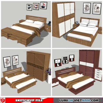 Combo Bed - Sketchup Models By NhaTay