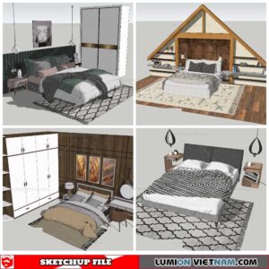 Combo Bed - Sketchup Models By NhaTay