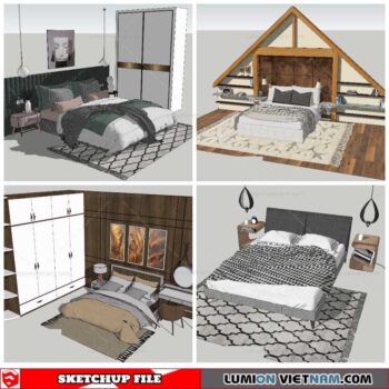 Combo Bed - Sketchup Models By NhaTay