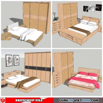 Combo Bed - Sketchup Models By NhaTay