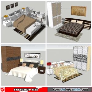 Combo Bed - Sketchup Models By NhaTay