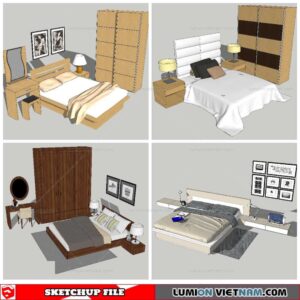 Combo Bed - Sketchup Models By NhaTay