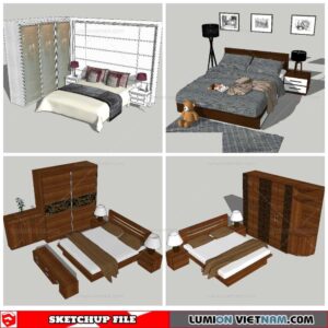 Combo Bed - Sketchup Models By NhaTay