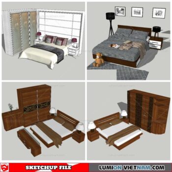 Combo Bed - Sketchup Models By NhaTay
