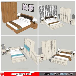 Combo Bed - Sketchup Models By NhaTay