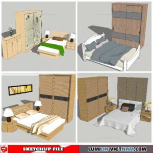 Combo Bed - Sketchup Models By NhaTay