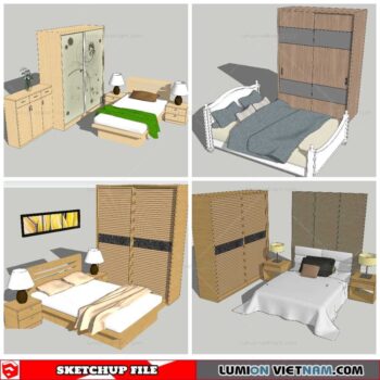 Combo Bed - Sketchup Models By NhaTay