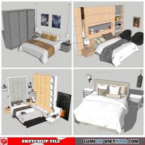 Combo Bed - Sketchup Models By NhaTay