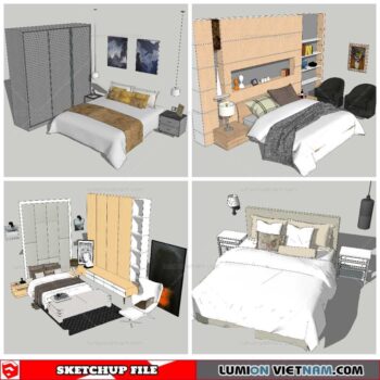 Combo Bed - Sketchup Models By NhaTay