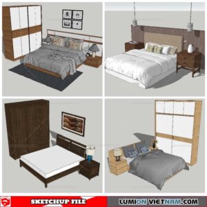 Combo Bed - Sketchup Models By NhaTay