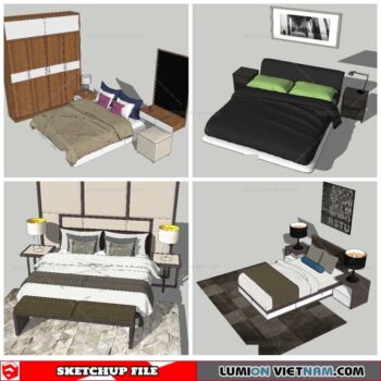 Combo Bed - Sketchup Models By NhaTay