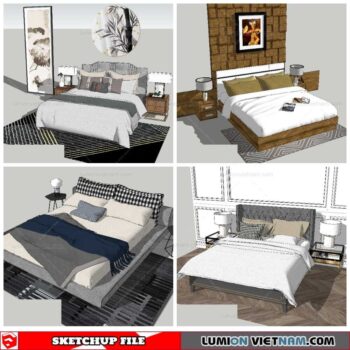 Combo Bed - Sketchup Models By NhaTay