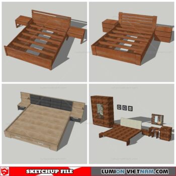 Combo Bed - Sketchup Models By NhaTay