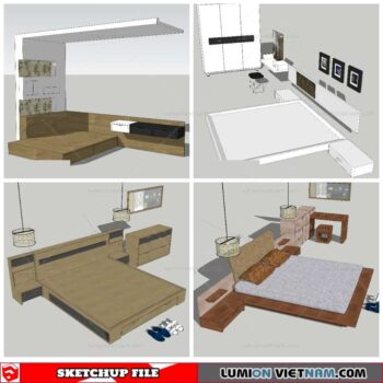 Combo Bed - Sketchup Models By NhaTay