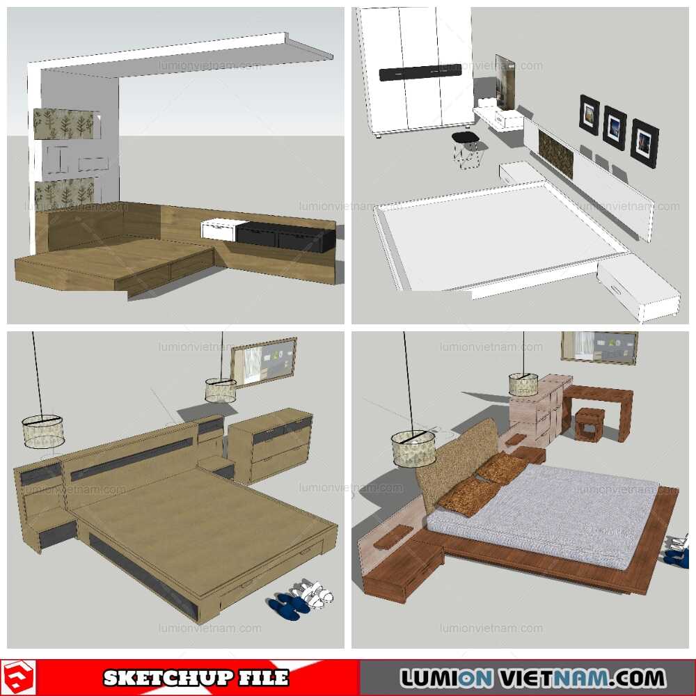 Combo-Bed-(42)-Sketchup-Models