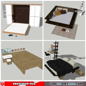 Combo Bed - Sketchup Models By NhaTay