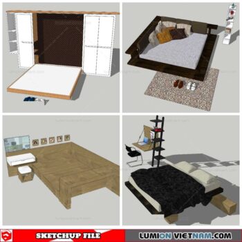 Combo Bed - Sketchup Models By NhaTay