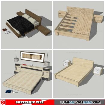 Combo Bed - Sketchup Models By NhaTay