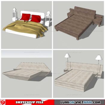 Combo Bed - Sketchup Models By NhaTay