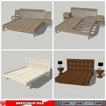 Combo Bed - Sketchup Models By NhaTay