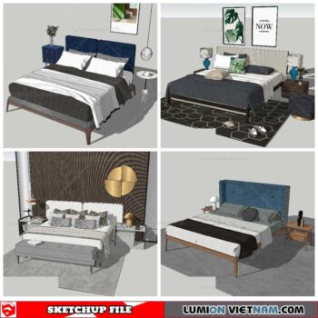 Combo Bed - Sketchup Models By NhaTay