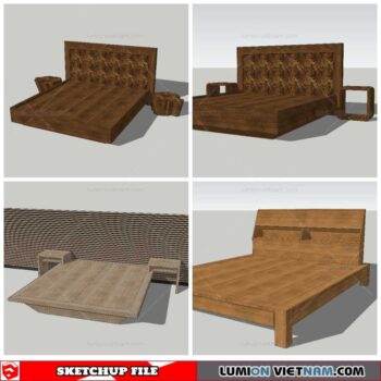 Combo Bed - Sketchup Models By NhaTay