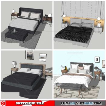Combo Bed - Sketchup Models By NhaTay