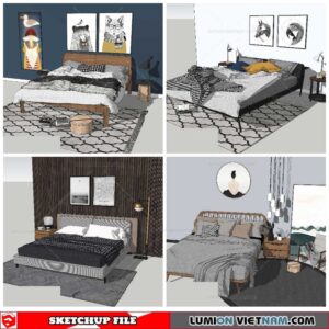 Combo Bed - Sketchup Models By NhaTay