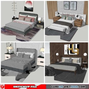 Combo Bed - Sketchup Models By NhaTay