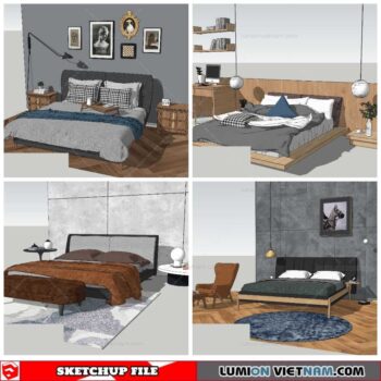 Combo Bed - Sketchup Models By NhaTay