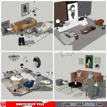 Combo Sofa - Sketchup Models By NhaTay