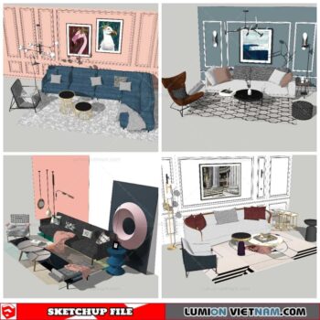 Combo Sofa - Sketchup Models By NhaTay