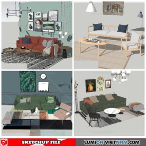 Combo Sofa - Sketchup Models By NhaTay