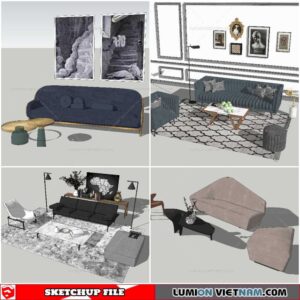 Combo Sofa - Sketchup Models By NhaTay
