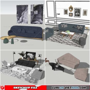 Combo Sofa - Sketchup Models By NhaTay