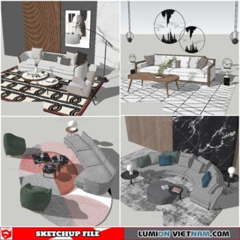 Combo Sofa - Sketchup Models By NhaTay