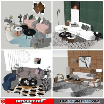 Combo Sofa - Sketchup Models By NhaTay