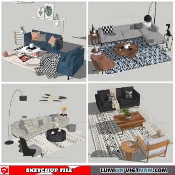 Combo Sofa - Sketchup Models By NhaTay
