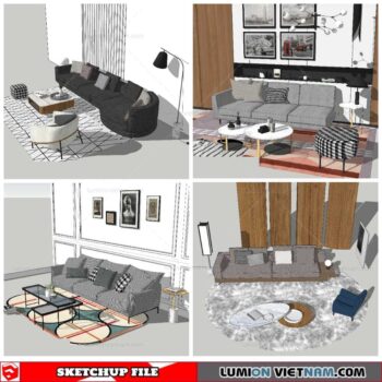 Combo Sofa - Sketchup Models By NhaTay
