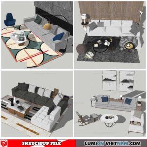 Combo Sofa - Sketchup Models By NhaTay